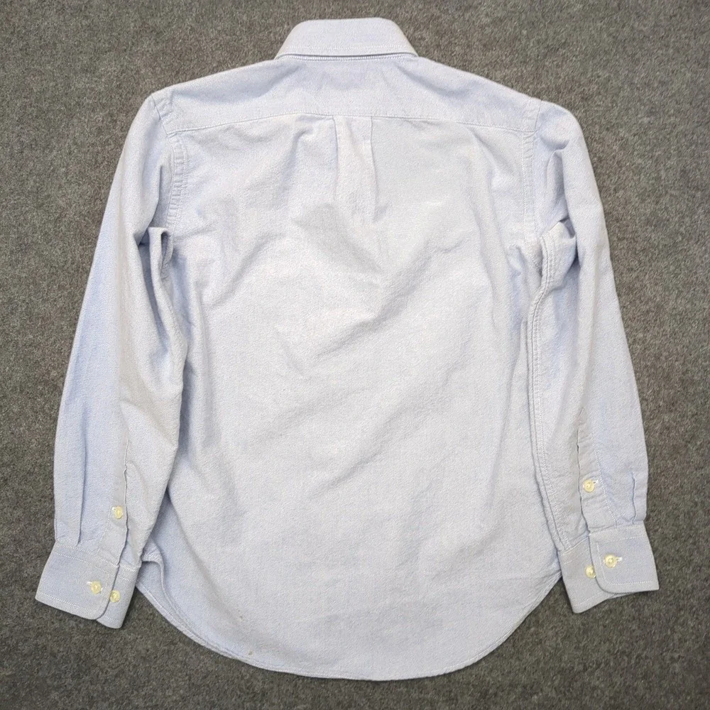Ralph Lauren Boys Button Down Shirt Size 8 Blue Oxford Classic Fit Pony‎ Logo